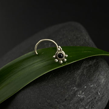 Beauty in Black Nose Pin